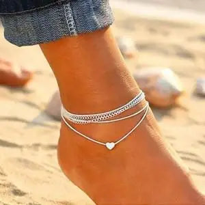 Sparkling Butterfly Pendant Anklet ✨